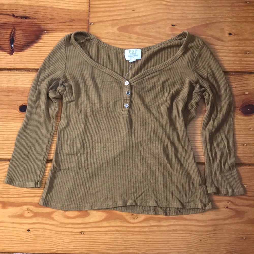 Brown PST Shirt.